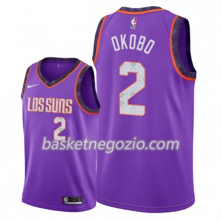 Canotte Uomo Phoenix Suns Elie Okobo 2 2018-19 Nike City Edition Viola Swingman